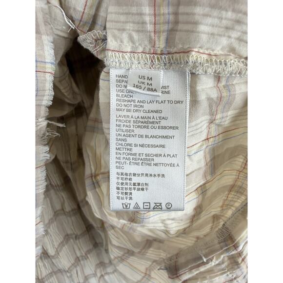 BDG Oliver Slouchy Check Babydoll Women’s Plaid Shirt Size M - Picture 8 of 12